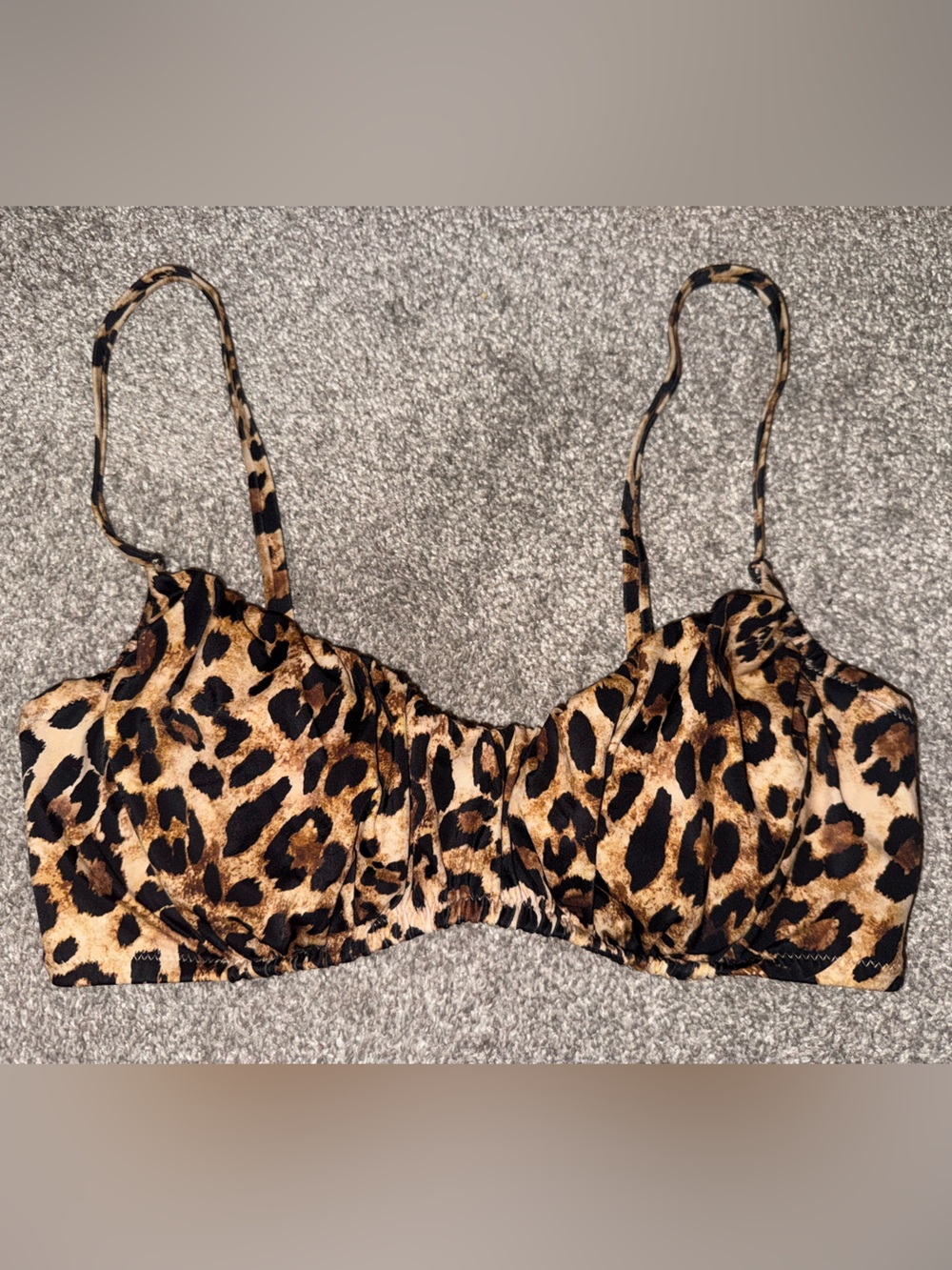 Shade & Shore Leopard-Print Bikini Top